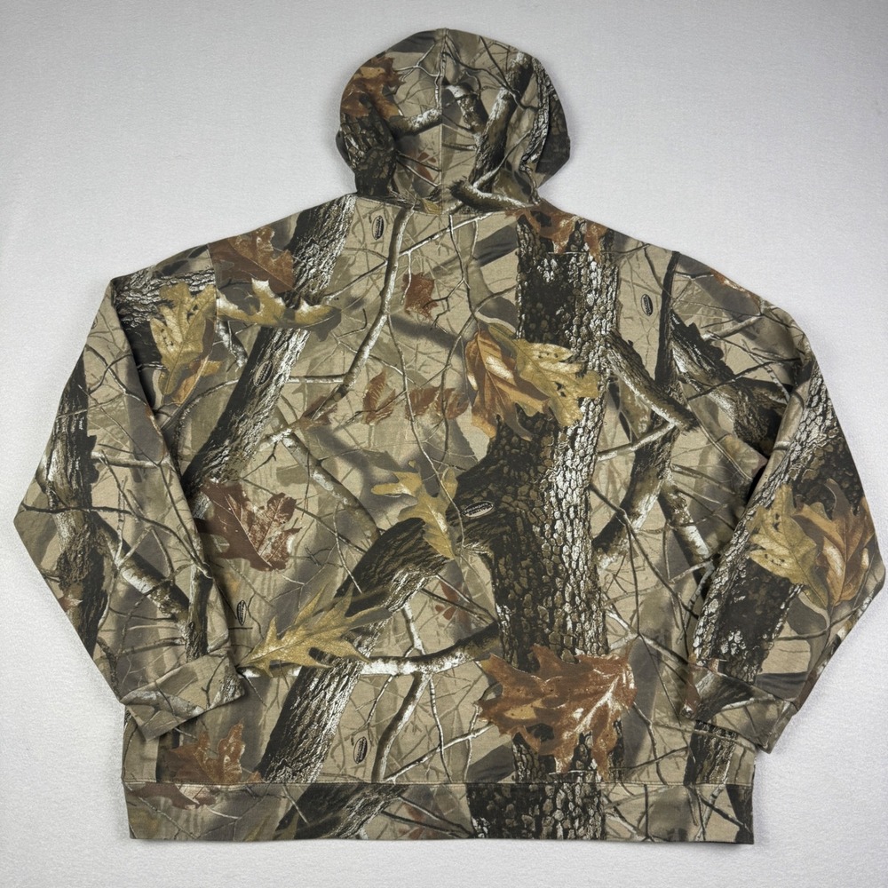 Ten Buck‎ Mens Realtree Hardwoods Camo Hoodie XL Brown Green Hunting Sweatshirt - Picture 3 of 6